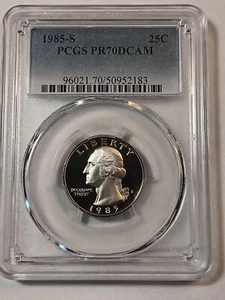 1985 S 25C Washington Quarter Proof PCGS PR70DCAM - Picture 1 of 1
