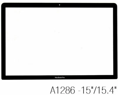 Outer Replacement 15" Glass Screen for Macbook Pro Laptop A1286 15.4" Display - Image 1 of 4