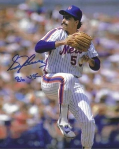 Autographed 8x10 SID FERNANDEZ "86 WSC" New York Mets photo  with COA - Picture 1 of 1