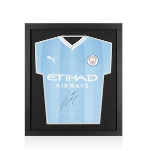 Framed Jack Grealish Signed Manchester City Shirt: Home, 2023-24 - Compact - Picture 1 of 4