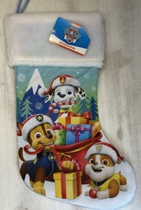 Paw Patrol 15" Weihnachtsstrumpf Kunstfellbesatz Urlaub NEU - Bild 1 von 2