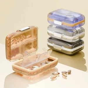 7 Grids Pill Box Portable Food Grade Subpacking with Cover 7 Days Pill Box - Picture 1 of 19