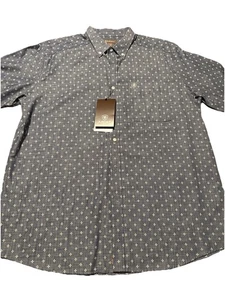 Ariat Men's XL Wrinkle Free Classic Fit Button Down Shirt Chambray Blue NWT - Picture 1 of 7