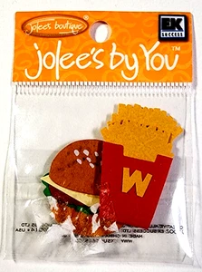 Fast Food Hamburger Patatine Fritte Jolee's By You Abbellimento 3D - Foto 1 di 2