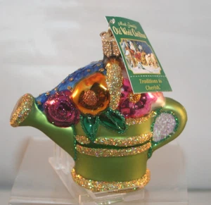 Vintage Merck Family Old World Weihnachten 2004 Gießkanne Blumen - Neu mit Etikett - Bild 1 von 4