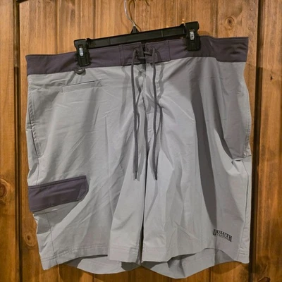 Duluth Trading Co. Pantalones Cortos Para Hombre 42 Gris Cordón Elastizados Bolsillos Exterior Foto 1 de 4