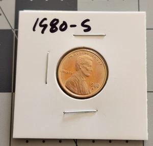 1980 S Lincoln Penny One-Cent Proof U.S. Mint Coin 1c from Proof Set - Picture 1 of 2