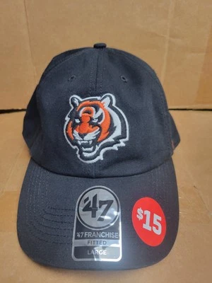 Cincinnati Bengals 47 Marca Franquicia Correa Ajustable Gorra Hombres Mujeres NFL Foto 1 de 4