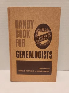 Handy Book For Genealogists Everton & Rasmuson 1962 HC Fourth Edition Ships Free - Picture 1 of 7