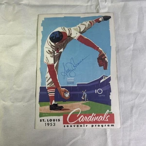 1953 St Louis Cardinals VS Milwaukee Braves Baseball Program Scorecard Hemus - Picture 1 of 4