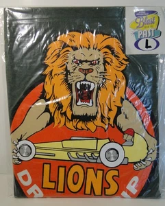 NEU Löwen Drag Strip Vintage Logo Erwachsene Large dunkelgrünes T-Shirt KOSTENLOSER VERSAND - Bild 1 von 3