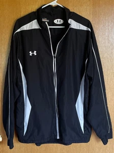 Under Armour All Season Gear Full Zip Track Jacket Mens Sz Large Black - Picture 1 of 20