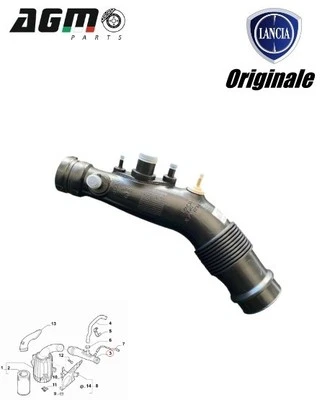 Tubo manicotto aspirazione intercooler originale lancia delta 1,4 b 51892770 - Immagine 1 di 4