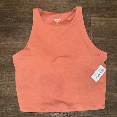 Regata feminina Old Navy Active Powerchill ferrugem grande academia de treino atlético - Imagem 1 de 4