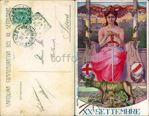RISORGIMENTO COMMEMORATIVA XX SETTEMBRE ROMA-AUTORE BIGNAMI-D17-41 - Picture 1 of 1