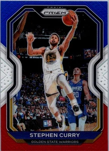 2020-21 Panini Prizm #159 Stephen Curry Red White and Blue Prizm - Picture 1 of 2