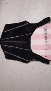 NWT Victoria's Secret Very Sexy Black Sheer Shine Corset Top Size S/P - Picture 1 of 7