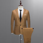Business Men?S 2-Piece Suit Plus Wedding Party Slim Suit Blazer Jacket Vest Pant