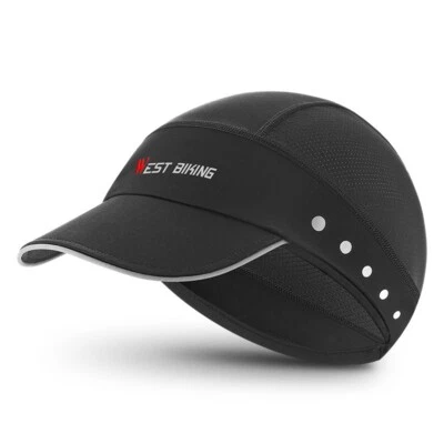 Gorra de ciclismo de verano Casco de bicicleta Sombrero UV Ala de sol Deportes Correr Bicicleta Sombrero Azul Foto 1 de 4