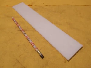 BLANCO HDPE BAR lámina de plástico mecanizable stock 1/4"" x 2"" x 12"" de largo - Imagen 1 de 1