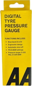 AA Digital Tyre Pressure Gauge Easy To Use on Cars Motorbikes and Vans - AA1634 - Picture 1 of 1