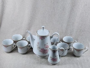 Crown Ming Fine China Jian Shiang Christina Muster 10-teiliges Kaffeeservice. - Bild 1 von 16