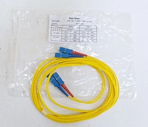 OJC-SM-3-SC/PC-SC/PC-2.0-DP Fiber Optic Jumper Cable (Lot of 3 pcs) - Picture 1 of 7