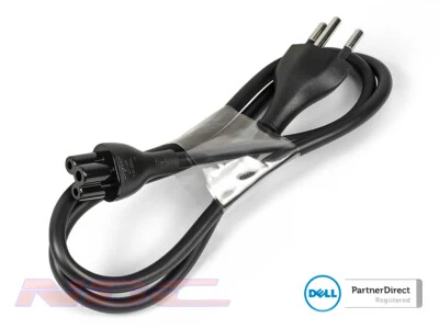 NEW Dell 1m Swiss 3-Pin C5 Clover Power Cable 250V 2.5A - 0M577C 0CPX8K - Image 1 of 2
