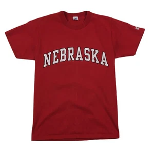 Vintage 90s University of Nebraska Cornhuskers Russell Athletic Red T-Shirt (S) - Bild 1 von 5