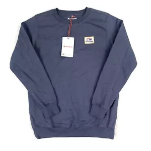 Macpac Kids Organic Cotton FT Crew Neck Pullover Jumper Size 12 New Dark Blue - Picture 1 of 5