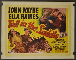 TALL IN THE SADDLE 1944 ORIGINAL 22X28 BRITISH MOVIE POSTER JOHN WAYNE - Picture 1 of 1