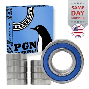 (10) 6206-2RS Premium Rubber Seal Ball Bearing C3 EMQ, 30x62x16, 6206 2RS 6206rs - Picture 1 of 11