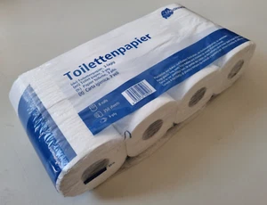 8 Rollen Meditrade Toilettenpapier 3-Lagig – 250 Blatt Zellstoff weiß - Bild 1 von 3