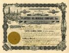 Planters Oil-Mineral Co., Inc. - Certificat boursier - Stocks pétroliers et obligations