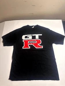 Lane Seven T-Shirt Mens Black Graphic GTR Cotton Short Sleeve Crew Neck Pullover - Picture 1 of 4