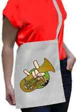Tuba Perinet Bag Cotton Musician Gift Shopper Shoulder Bag