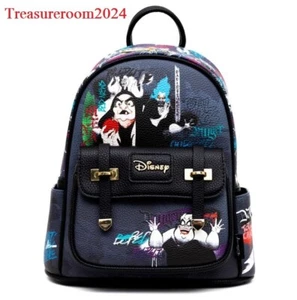 WondaPOP LIMITED EDITION Villains Ursula Hades Mini Backpack Black Light Series - Picture 1 of 6