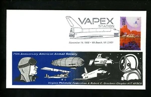 US Postal History Airmail #3241 Pictorial Space Shuttle 1998 Virginia Beach VA - Picture 1 of 2