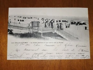CPA - 33 - SOULAC SUR MER - Le grand ponton et les tentes sur la plage - Imagen 1 de 2