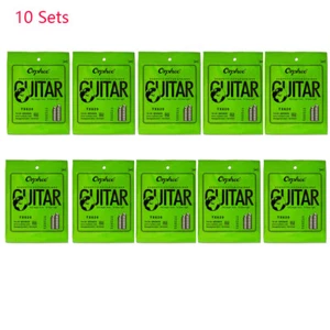 10 Pack of 6 Pcs Orphee TX620 Acoustic Guitar Strings .010-.047 Extra Light P5C0 - Picture 1 of 8