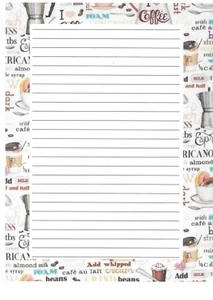 10 Sheets 5 Envelopes A4 Letter Writing Set: vintage coffee ads print - Picture 1 of 1