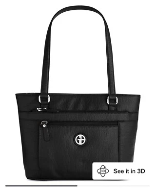 Bolso de Mano Giani Bernini Guijarro Negro/Plateado Nuevo con Etiquetas Mediano Precio de Venta sugerido por el fabricante $100 Foto 1 de 4