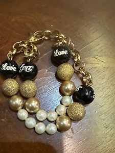Pulsera Dolce & Gabbana Jewels DJ0618 para mujer doble hilo perlas sintéticas 8" - Imagen 1 de 10