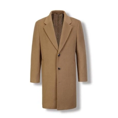 Men's Merino Premium Wool Overcoat - Image 1 of 3