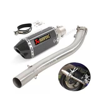 Slip For Honda CBR600F4i 2001-2007 Mid Exhaust Link Pipe 51mm Muffler Escape - Picture 1 of 10