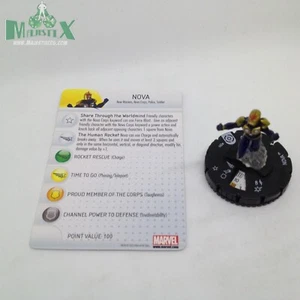 Heroclix Galactic Guardians set Nova #201 Gravity Feed figure w/card! - Picture 1 of 1