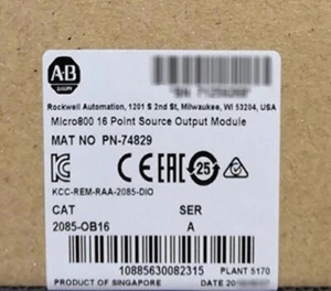 2085-OB16 AB Micro800 16 Point Source Output Module PLC 2085OB16 - Picture 1 of 2