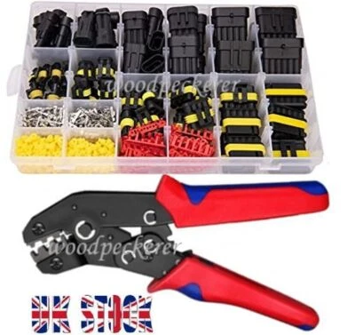 708Pcs Super seal Car Electrical Waterproof Connector Kit 1 2 3 4 5 6 Pin Wa - Image 1 of 4