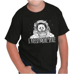 I Need More Space Funny Pun Social Distance Youth Crewneck T Shirts Boy or Girl - Picture 1 of 8
