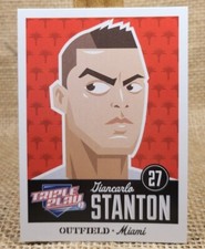 2012 Panini Triple Play Giancarlo Stanton Baseball Card #43 Marlins A1